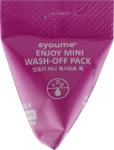 Маска с каламиновой пудрой для жирной кожи лица - Ayoume Enjoy Mini Wash-Off Pack, 3г, 1 шт - фото N3