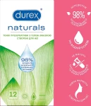 Durex Презервативы латексные с гелем-смазкой, тонкие, 12 шт. Naturals - фото N4