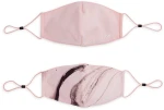 Revolution Skincare Багаторазова захисна маска для обличчя, 2 шт. Makeup Revolution 2Pack Re-Useable Fashion Fabric Face Mask Pink - фото N2