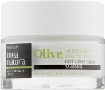 Mea Natura Увлажняющий и восстанавливающий крем для лица и глаз Olive 24h Moisturizing And Revitalizing Face&Eyes Cream