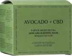 London Botanical Laboratories Набір Avocado+CBD 8-Hour Moisture Fill Avocado Sleeping Mask (mask/50ml + mask/50ml) - фото N2