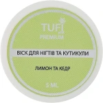 Tufi profi Віск для нігтів і кутикули "Лимон і кедр" Premium