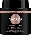 Мгновенная восстанавливающая маска для волос маски - SYOSS Keratin Hair Perfection, 500ml