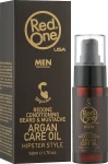 RedOne Кератиновое масло для бороды и усов Argan Cair Oil Hipster Style - фото N2