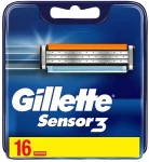 Gillette Змінні касети для гоління, 16 шт Sensor3