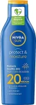 Nivea Сонцезахисний зволожувальний лосьйон для тіла Sun Protect & Moisture Sun Lotion SPF20 48H Moisture - фото N3