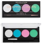 Makeup Revolution Graphic Liners Палитра подводок для глаз