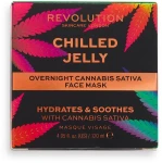 Revolution Skincare Маска для обличчя Good Vibes Chilled Jelly Cannabis Sativa Overnight Mask - фото N2