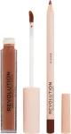 Makeup Revolution Lip Contour Kit Divine (lip/gloss/3ml + lip/pencil/1g) Набор для макияжа губ - фото N3