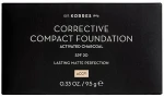 Korres Activated Charcoal Corrective Compact Foundation Компактная тональная основа для лица - фото N2