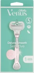 Жіноча бритва з 1 змінним лезом - Gillette Venus Deluxe Smooth Sensitive - фото N2