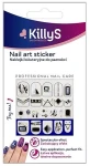 KillyS Наклейки для ногтей, 500139 Nail Art Sticker Black Shine