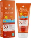 Rilastil Бархатный солнцезащитный лосьон для тела с SPF 50+ для детей Sun System Velvet Lotion SPF50+ Baby - фото N2