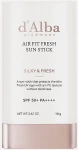 D'Alba Минеральный солнцезащитный стик с высоким фактором защиты SPF 50+ PA++++ Air Fit Fresh Sun Stick