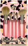 W7 Набор кистей для макияжа Fabulous Five (brush/5pcs)