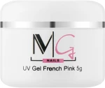 MG Nails Камуфлювальний гель для нарощування UV Gel Cover Pink