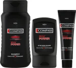 Compass Набор мужской "Wild power" (sh/250ml + sh/gel/65ml + af/balm/100ml + bag) - фото N2