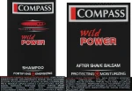 Compass Набір чоловічий "Wild power" (sh/250ml + sh/gel/65ml + af/balm/100ml + bag) - фото N4