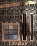 Makeup Revolution Smokey Eyes Set (mascara/8ml + palette/8,1g + pencil/1,15g) Набір