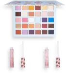 I Heart Revolution Christmas Nutcracker Makeup Gift Set (shadow palette/30x0.9g + lip gloss/2x2.5ml) Набір - фото N3