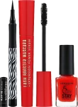 Dermacol Набір Lash Booster (mascara/9,5ml + nail/polish/11ml + eye/marker/1ml + bag/1pc) - фото N2