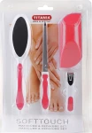 Titania Набор для маникюра, розовый Softtouch Manicure & Pedicure Set