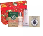 L'Occitane Набор En Provence Neceser Floral Set (sol/shmp/60g + h/cr/30ml + sh/gel/35ml + h/soap/50g)