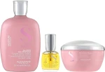 Alfaparf Набір Semi di Lino Moisture Holiday Kit 2022 (shmp/250ml + mask/200ml + serum/15ml) - фото N2