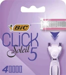 BIC Сменные кассеты, 4 шт Click 5 Soleil Sensitive