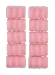 Revolution Haircare Бігуді-липучки, рожеві, 10 шт. Mega Pink Velcro Heatless Rollers - фото N2