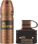 Emper Epic Adventure Набор (edt/100ml + deo/200ml) - фото N2