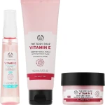 The Body Shop Набір Happy & Hydrated Vitamin E Skincare Gift Christmas Gift Set (gel/125ml + cr/50ml + spray/57ml) - фото N2