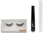 Lola's Lashes Lowkey Hybrid Magnetic Eyelash Kit (eyeliner/3ml + remover/2.5ml + eyelashes/2pcs) Набор - фото N2