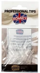 Ronney Professional Типси для нігтів "Гострі", розмір 5, прозорі Tips