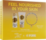 Victoria's Secret УЦЕНКА Набор Pink Feel Nourished In Your Skin (b/lot/88ml + b/scrub/75g + acc/1pcs) *