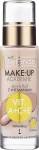 Bielenda Make-Up Academie Liquid Foundation With Vitamines Рідкий тональний флюїд з вітамінами А+С+Е