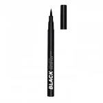 LAMEL Make Up Black Long-lasting Waterproof Eyeliner With Soft Brush Ультрачорна підводка для очей