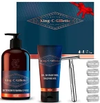 Gillette Набор King C. (sh/gel/350ml + shav/gel/150ml + razor/1pcs + razors/5pcs)