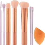 Real Techniques Набір пензлів і спонж для макіяжу Level Up Brush + Sponge Kit