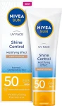 Nivea Крем для лица с матирующим эффектом SPF50 Sun UV Face Shine Control Mattifying Effect Medium Tinted Cream SPF50 - фото N2
