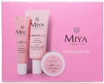 Miya Cosmetics Набор My Beauty Set (lip/scr/10g + lip/balm/15ml + base/30ml)