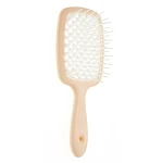 Janeke Расческа для волос, персиковая с белым Superbrush Small (Маленькая)