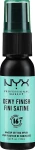 NYX Professional Makeup Dewy Finish Fini Satine Long Lasting Setting Spray (міні) Спрей-фіксатор для макіяжу з ефектом вологої шкіри