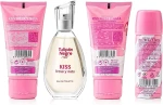 Tulipan Negro Kiss Fresa Y Nata Набор (edt/50ml + b/lot/75ml + sh/gel/75ml + deo/50ml) - фото N4