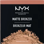 NYX Professional Makeup Matte Bronzer Matte Bronzer - фото N2