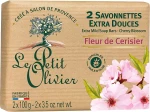 Le Petit Olivier Мило екстраніжне з екстрактом вишневого кольору Vegetal Oils Soap Cherry Blossom - фото N2