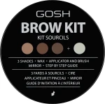 Gosh Copenhagen Eye Brow Kit Палетка для подчеркивания формы бровей - фото N2