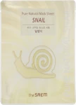 The Saem Маска для лица тканевая с муцином улитки Pure Natural Mask Sheet Snail