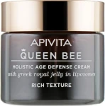 Apivita Крем с богатой текстурой для комплексной защиты от старения Queen Bee Holistic Age Defence Cream Rich Texture - фото N2