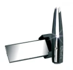 Beter Пинцет для удаления волос с косыми кончиками, с подсветкой и зеркальцем, черный La Pinzette - фото N3